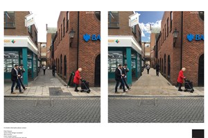 Colchester Bank Passageway before and after